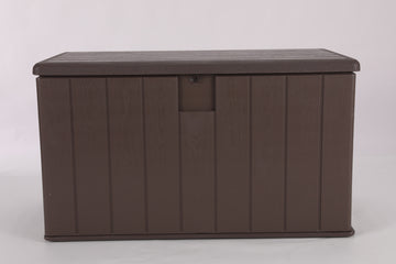 Winice 100 Gallon Double-Wall Deck Box, Grayish-White Waterproof Lockable Resin Storage Box, Heavy-Duty XL Patio Organizer, Multi-Use as Extra Seating for Cushions, Garden Tools & Pool Essentials
