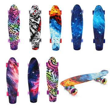 Caroma 22 Inch high-Speed 4 LED Flashing Wheels Cruiser Skateboard