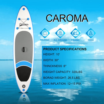 Caroma Sailboat Inflatable Stand Up Paddle Board SUP Surfboard